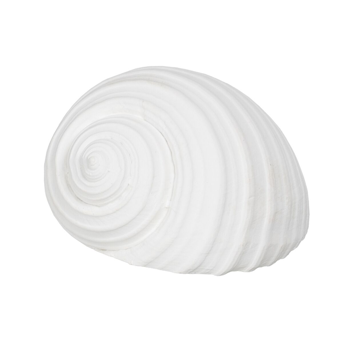 Dekorativ figur Hvid Snegl 11 x 9 x 8 cm